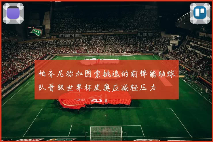 帕齐尼称加图索挑选的前锋能助球队晋级世界杯皮奥应减轻压力
